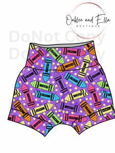 Purple pencil back to school Bummies