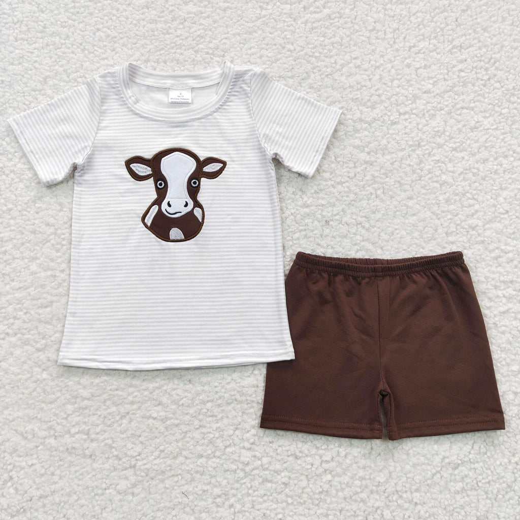 Brown Cow boy short set