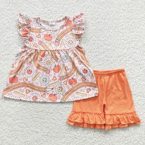 Floral School short set