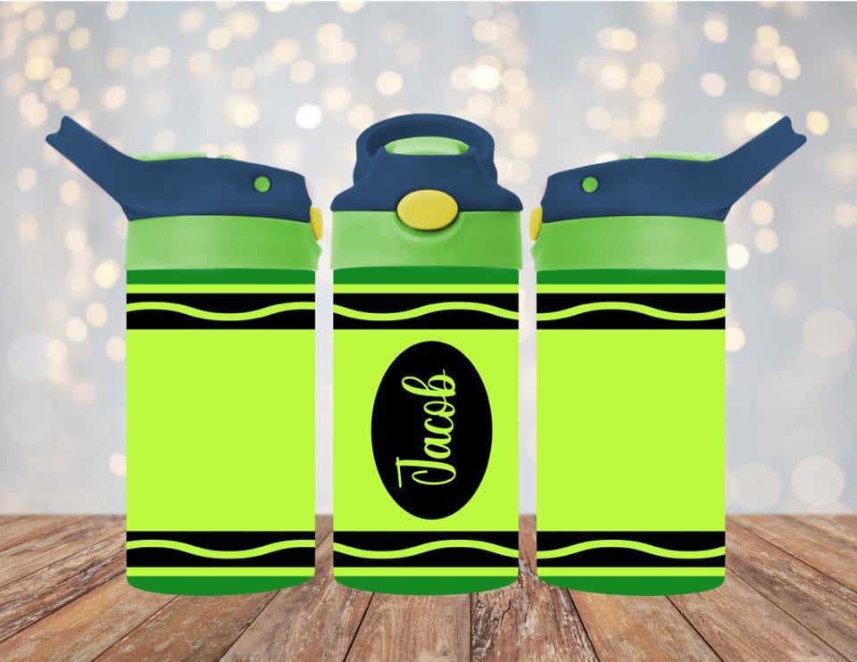 Green crayon kids Tumbler