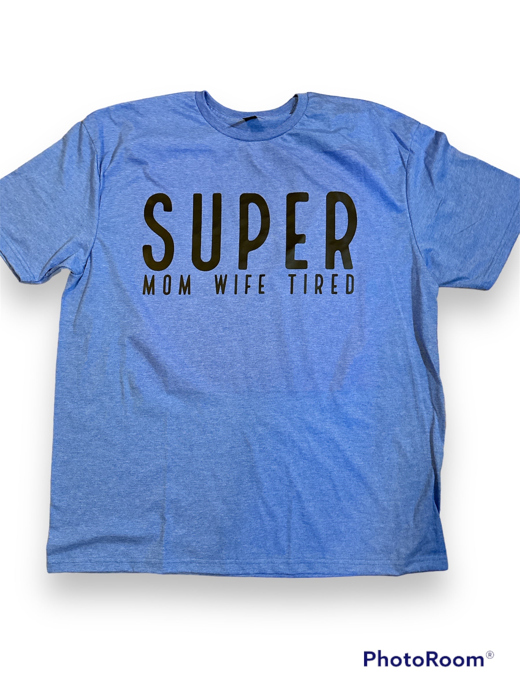 Super mom ash blue Adult tshirt