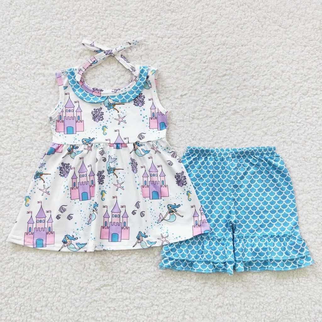 Mermaid Castle Short Set- girl