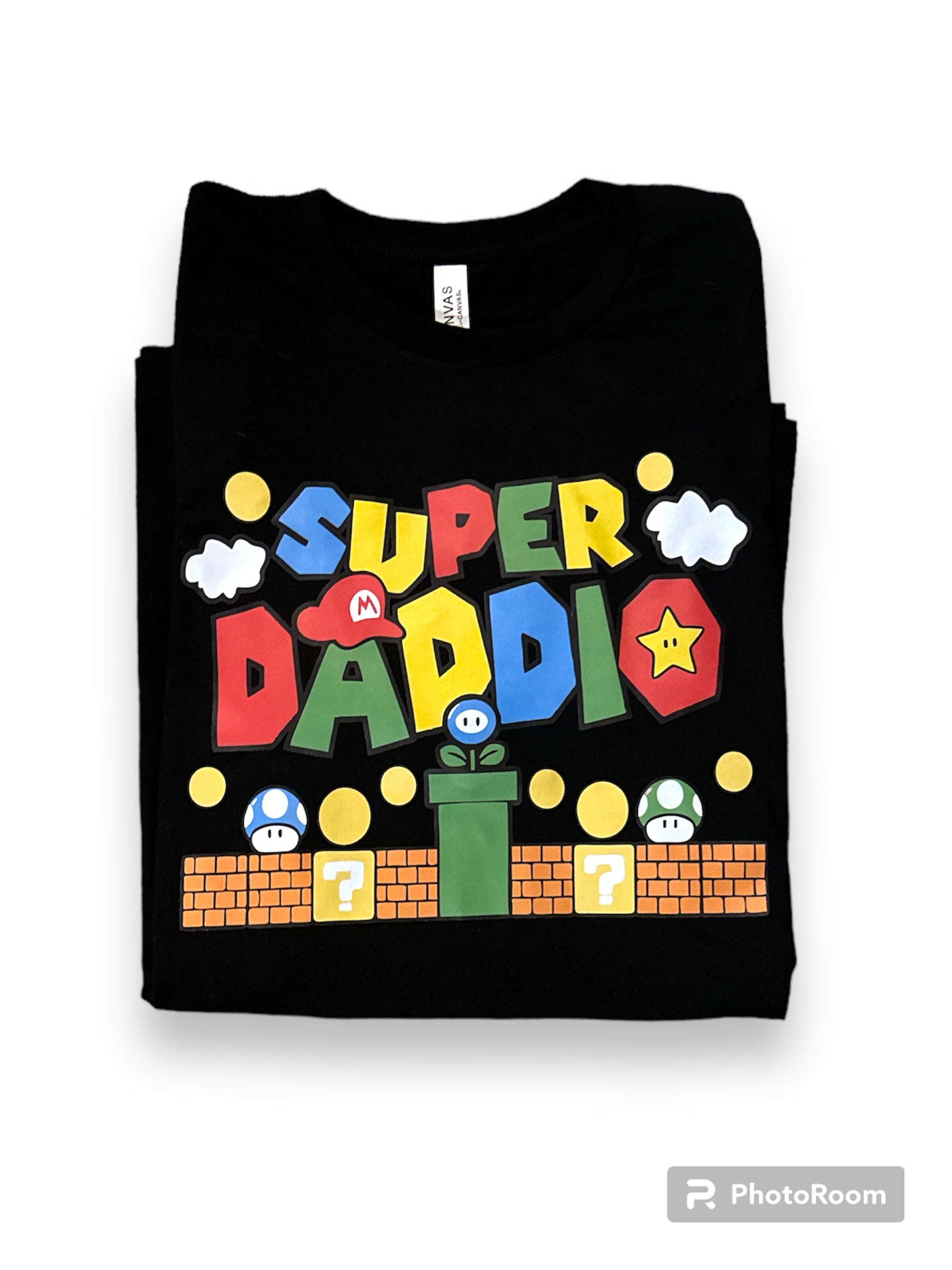 Super daddio black Adult tshirt