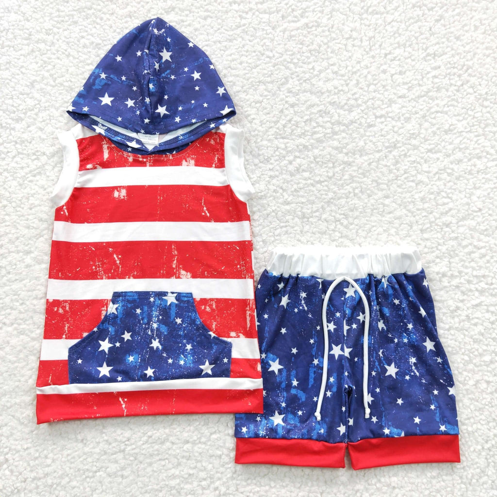 Hooded Tank 4th Boy Short Set