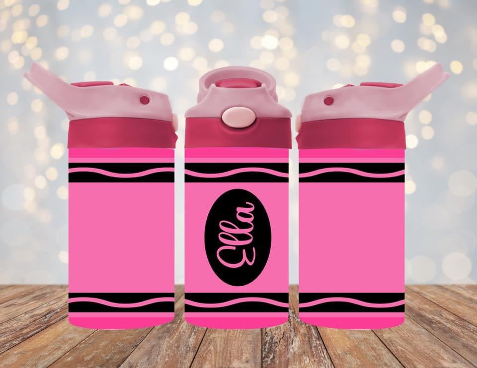 Pink crayon kids Tumbler