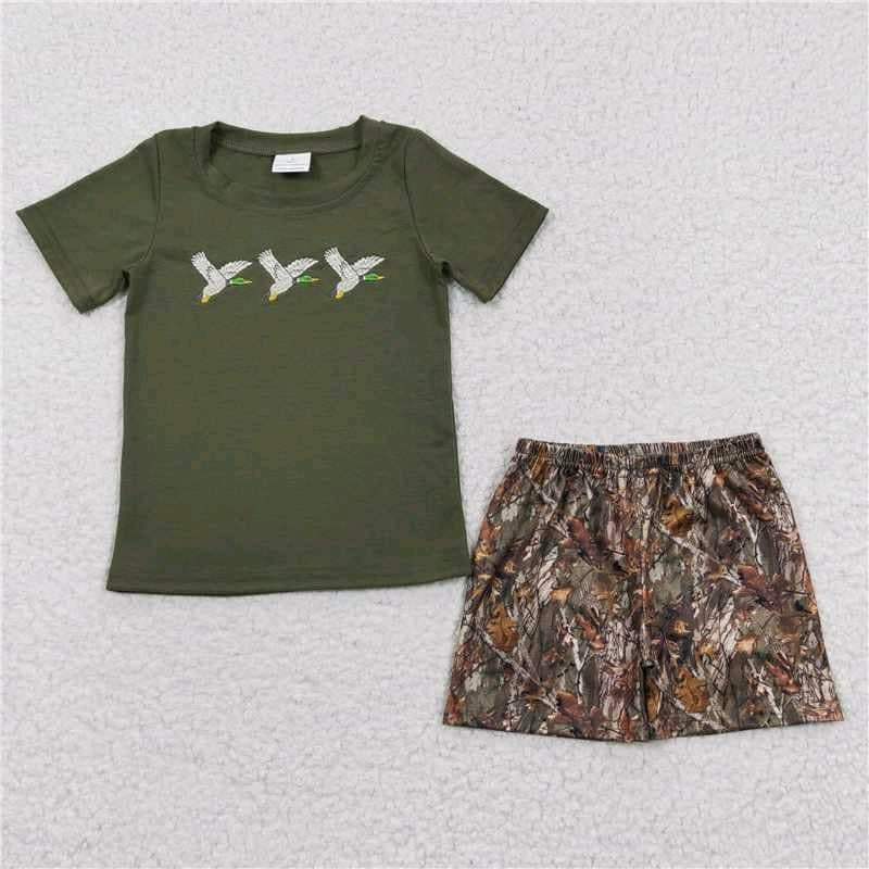 Camo Duck boy short set