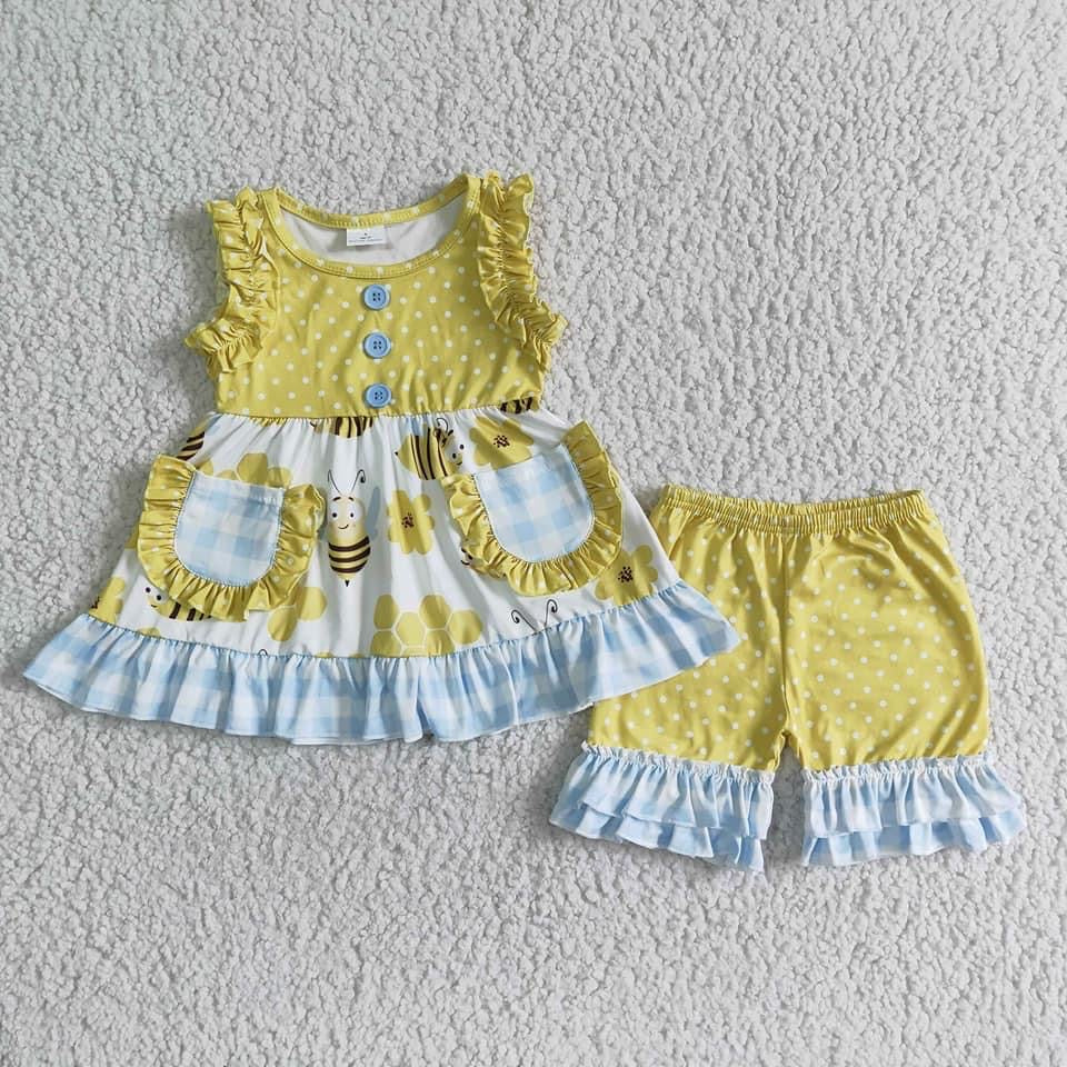 Bumble Bee Short Set