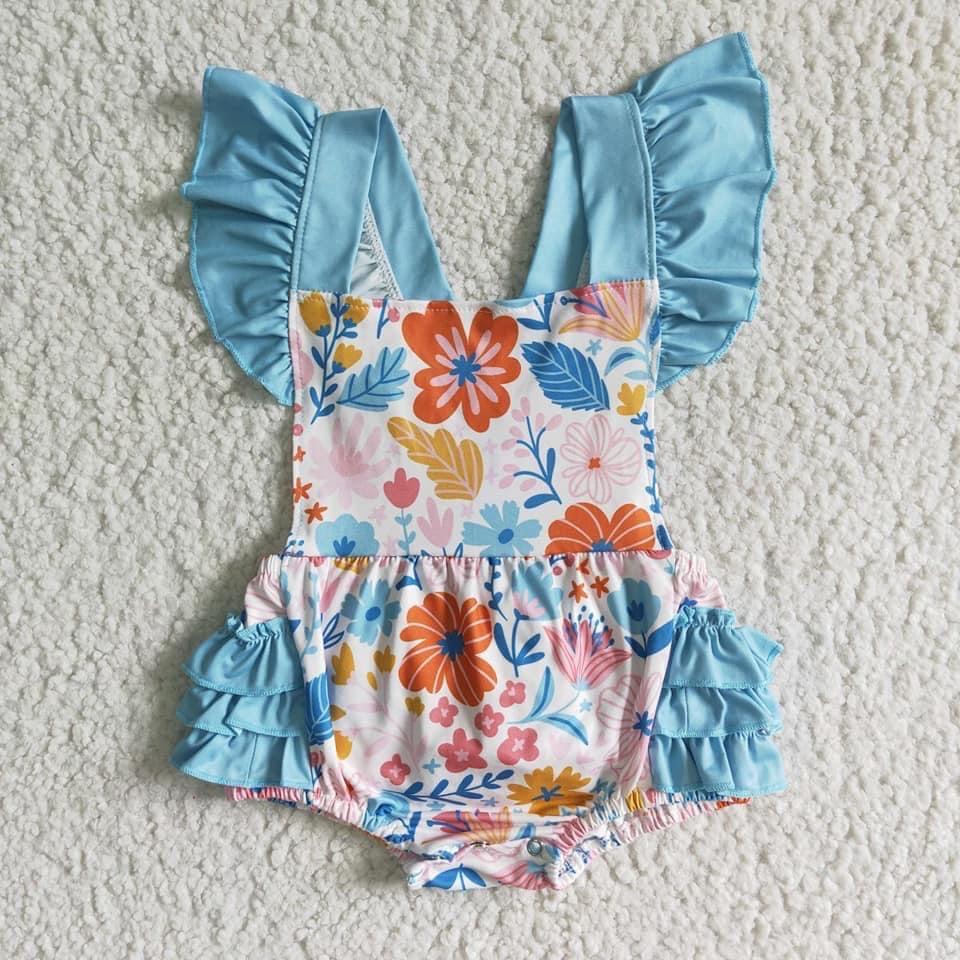 Colorful Floral Romper