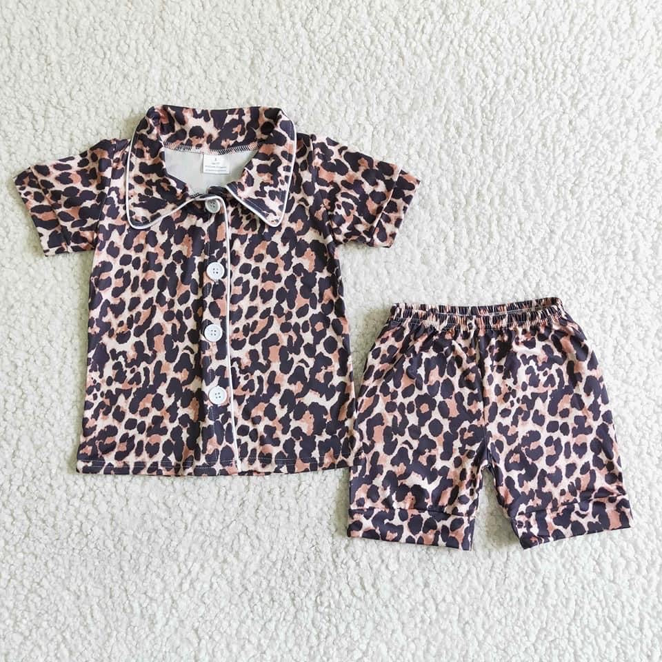 Animal Print Short Pajamas