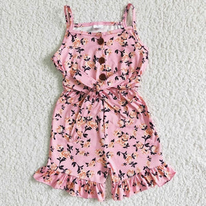 Pink Floral romper!