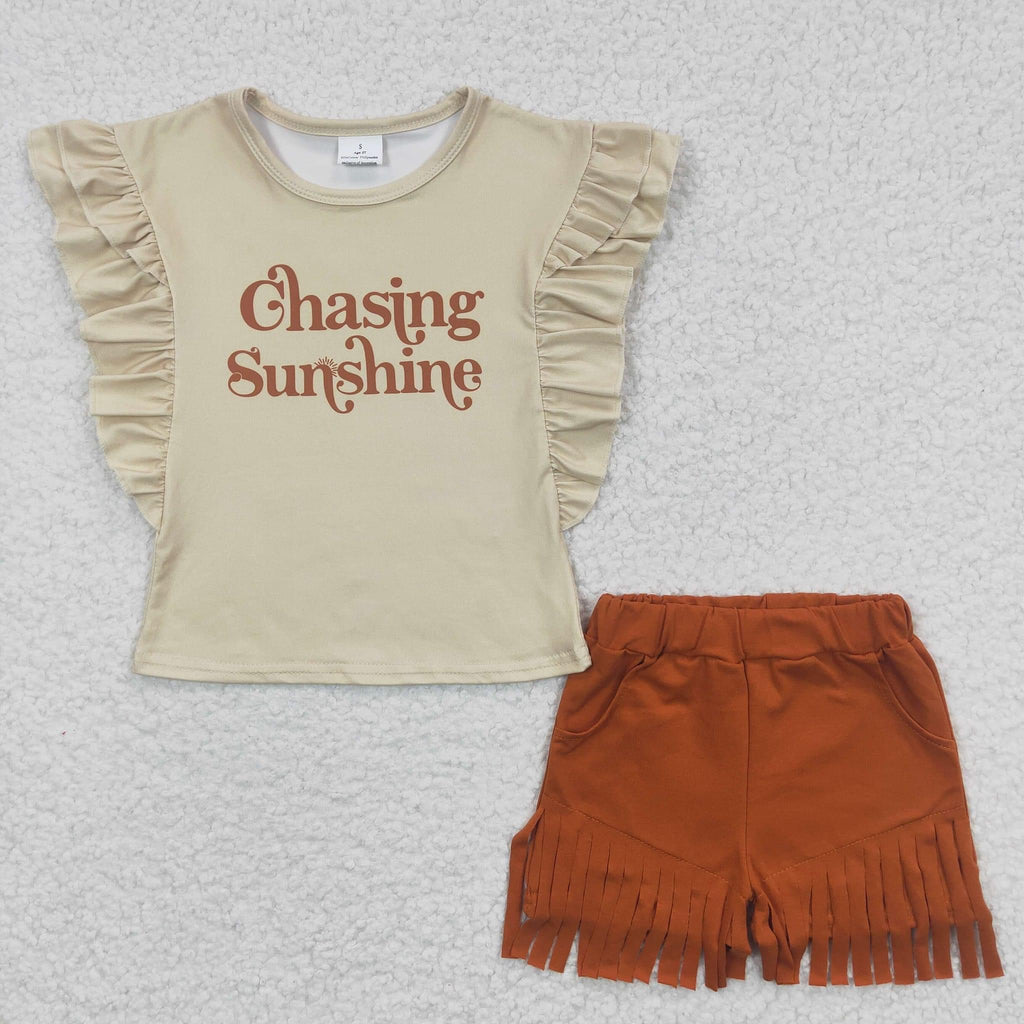 Chasing sunshine Short Set