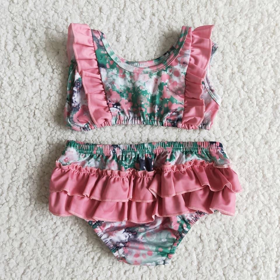 Ruffle swim Suit - Girls