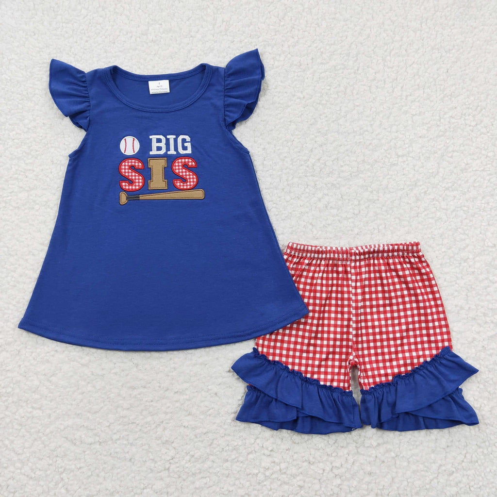 Big Sis baseball Short Set- girl