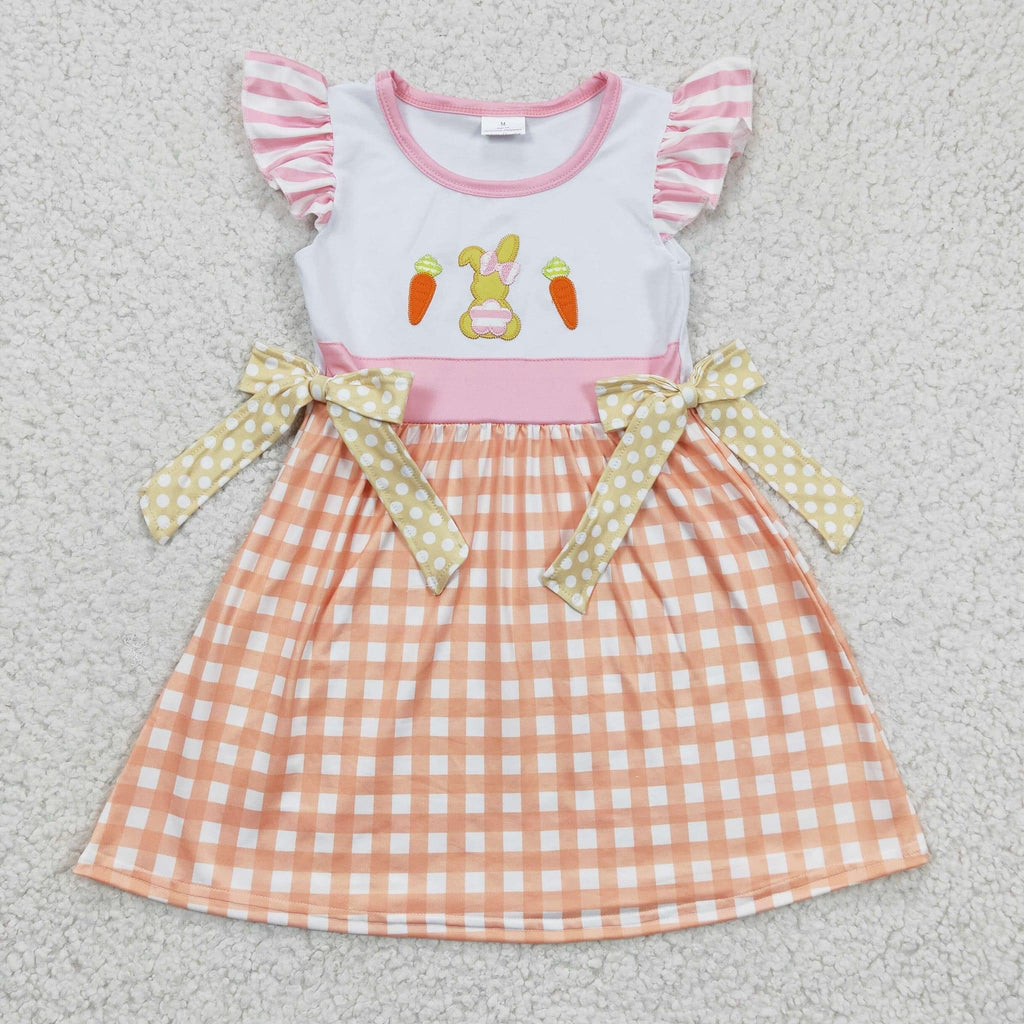 Bunny orange plaid dress