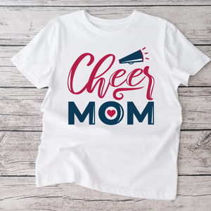 Cheer Mom Adult white tshirt