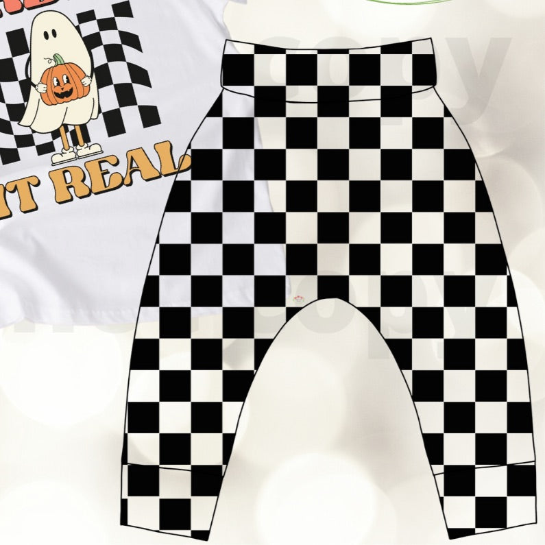 Checker Harem Pants