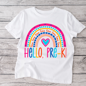 Pre-k white  tshirt