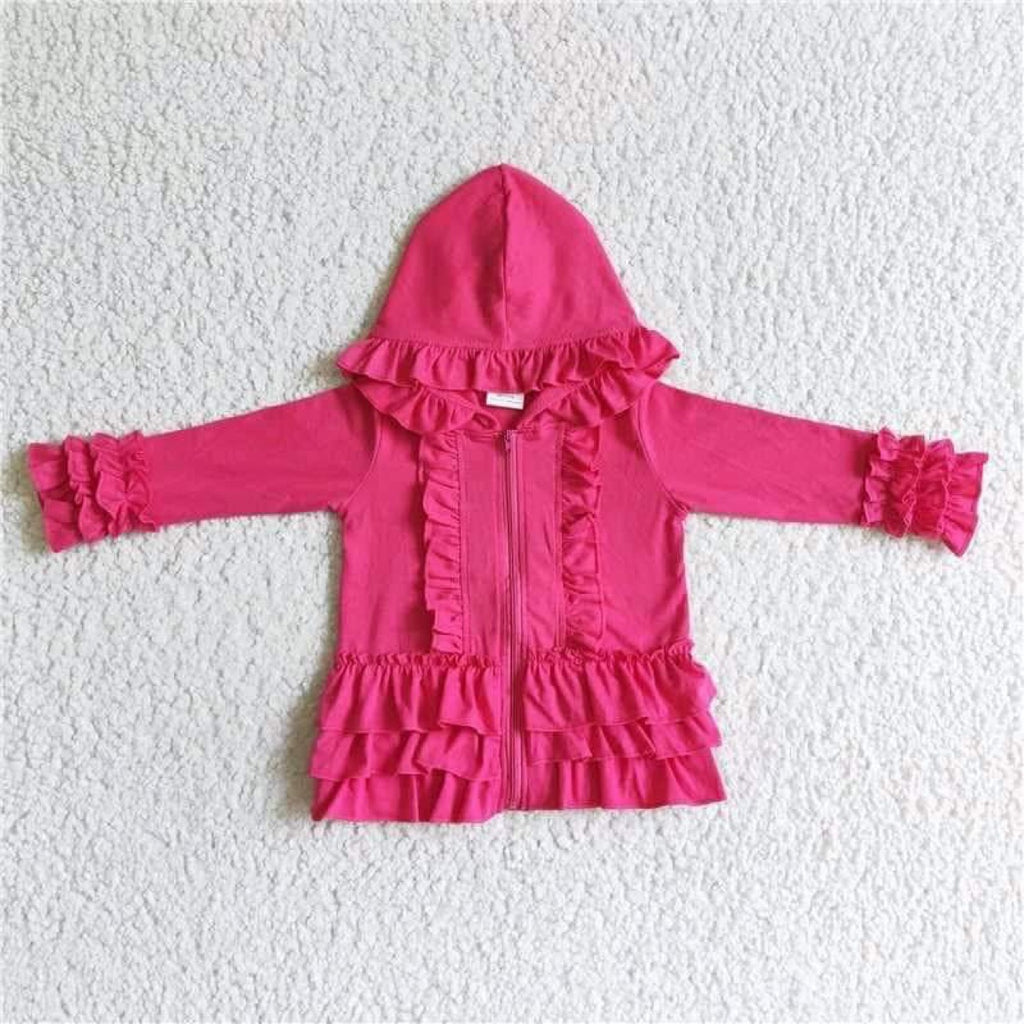 Hot pink Ruffle Jacket