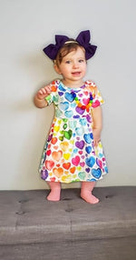 Rainbow of Hearts dress