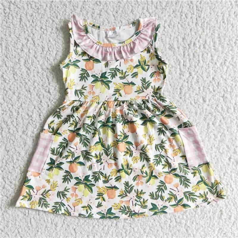 Peachy  twirl dress