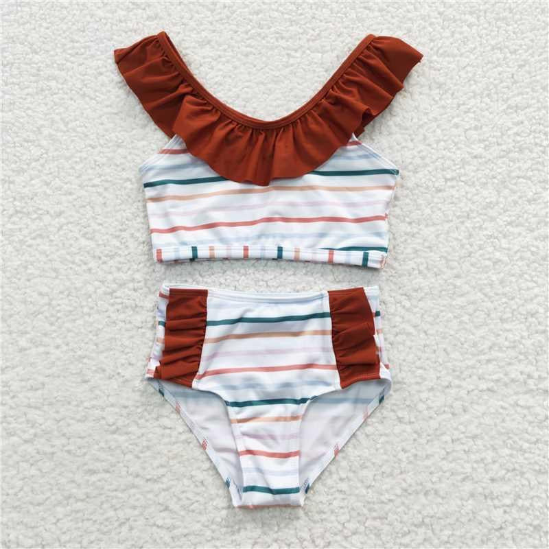 Boho Stripes swim Suit - Girls