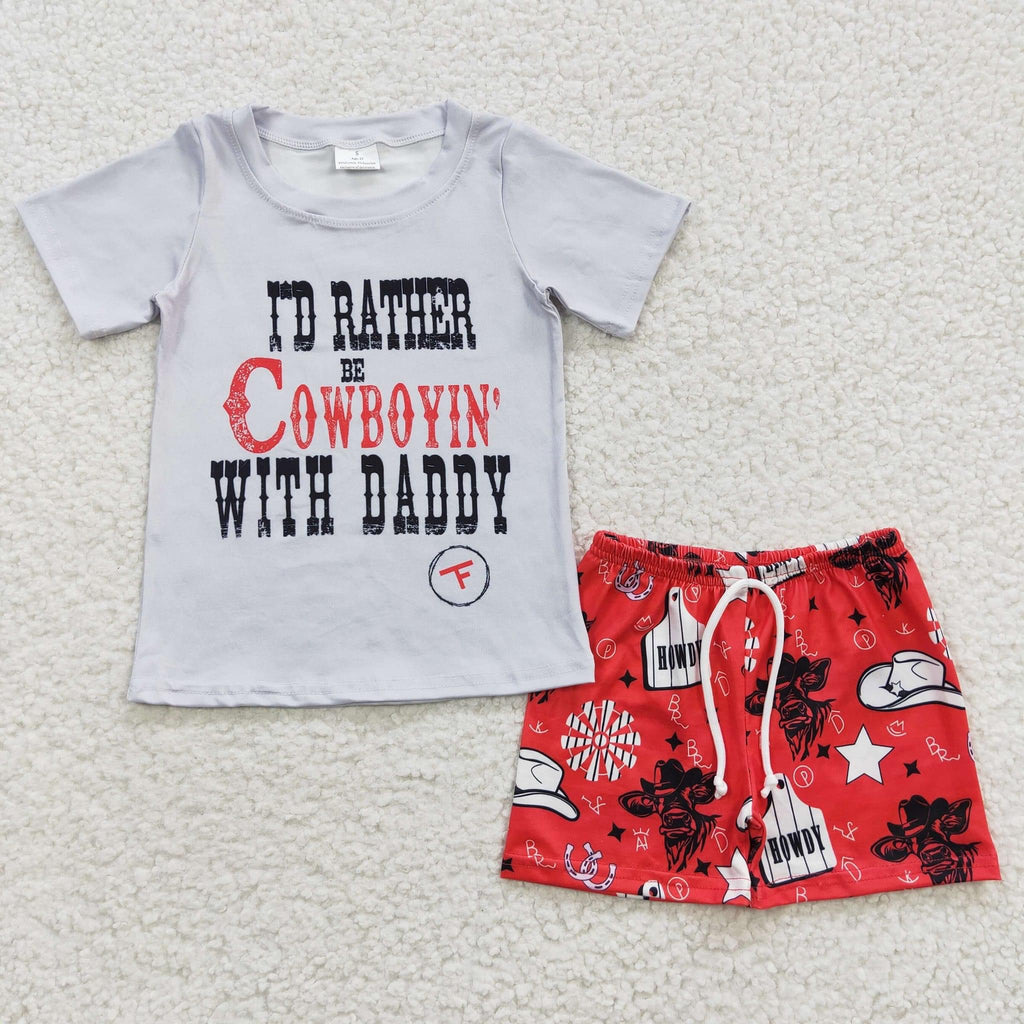 Cowboyin’ with daddy  short set