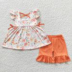 Mamas Girl Floral Short Set- girl