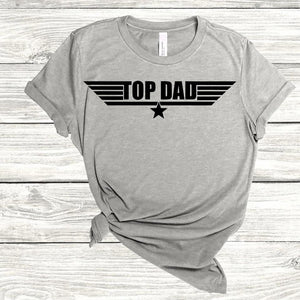 Top Dad Grey Adult tshirt