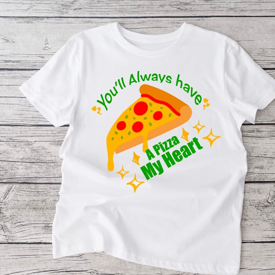 Pizza my heart tshirt