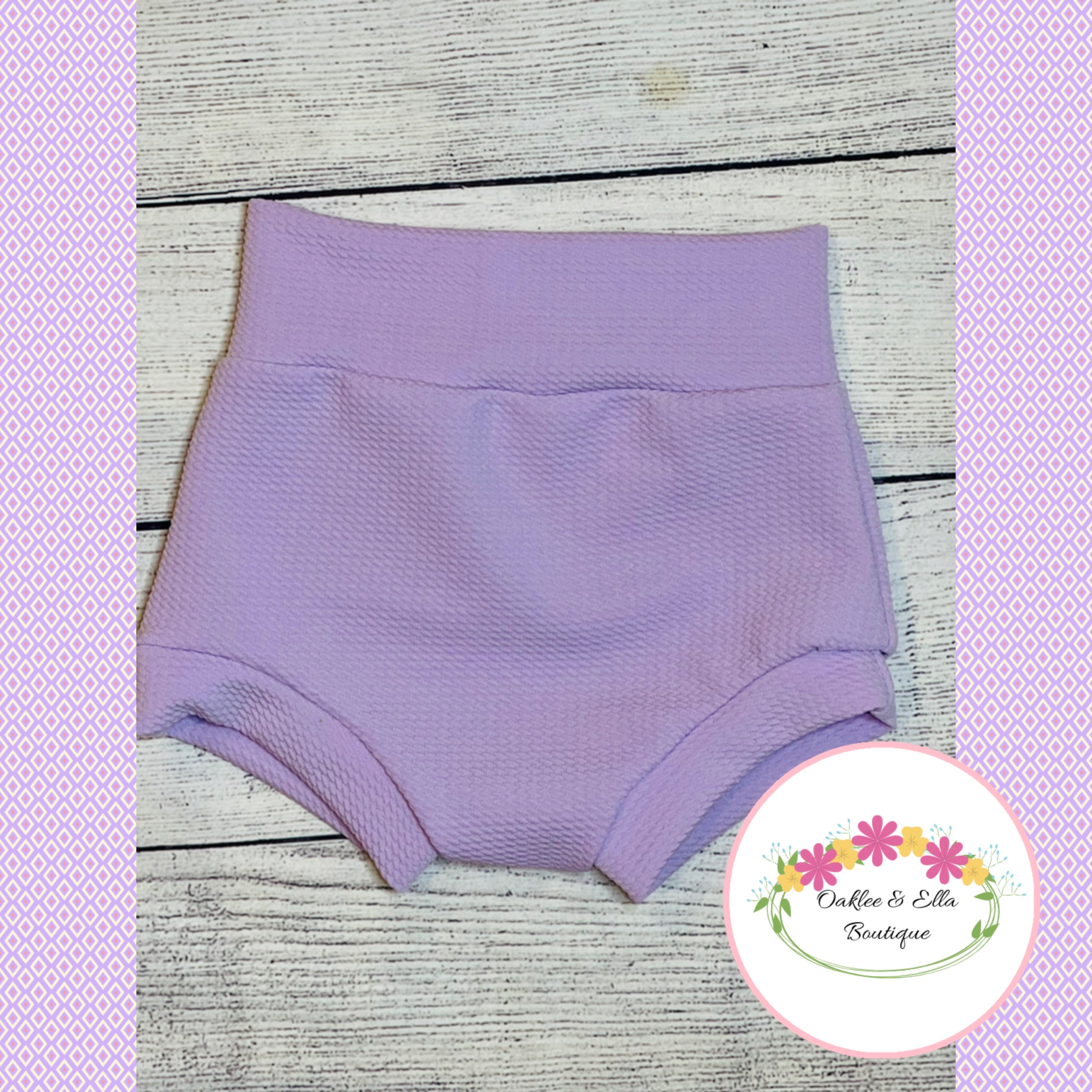 Solid Lavender Bummies  (All Styles Available, Reg, skirted, and ruffle bum)