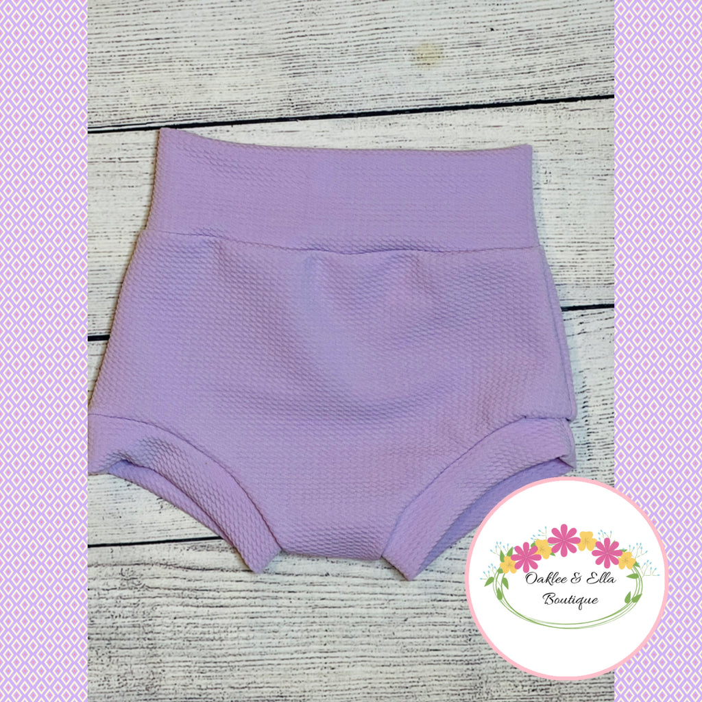 Solid Lavender Bummies  (All Styles Available, Reg, skirted, and ruffle bum)