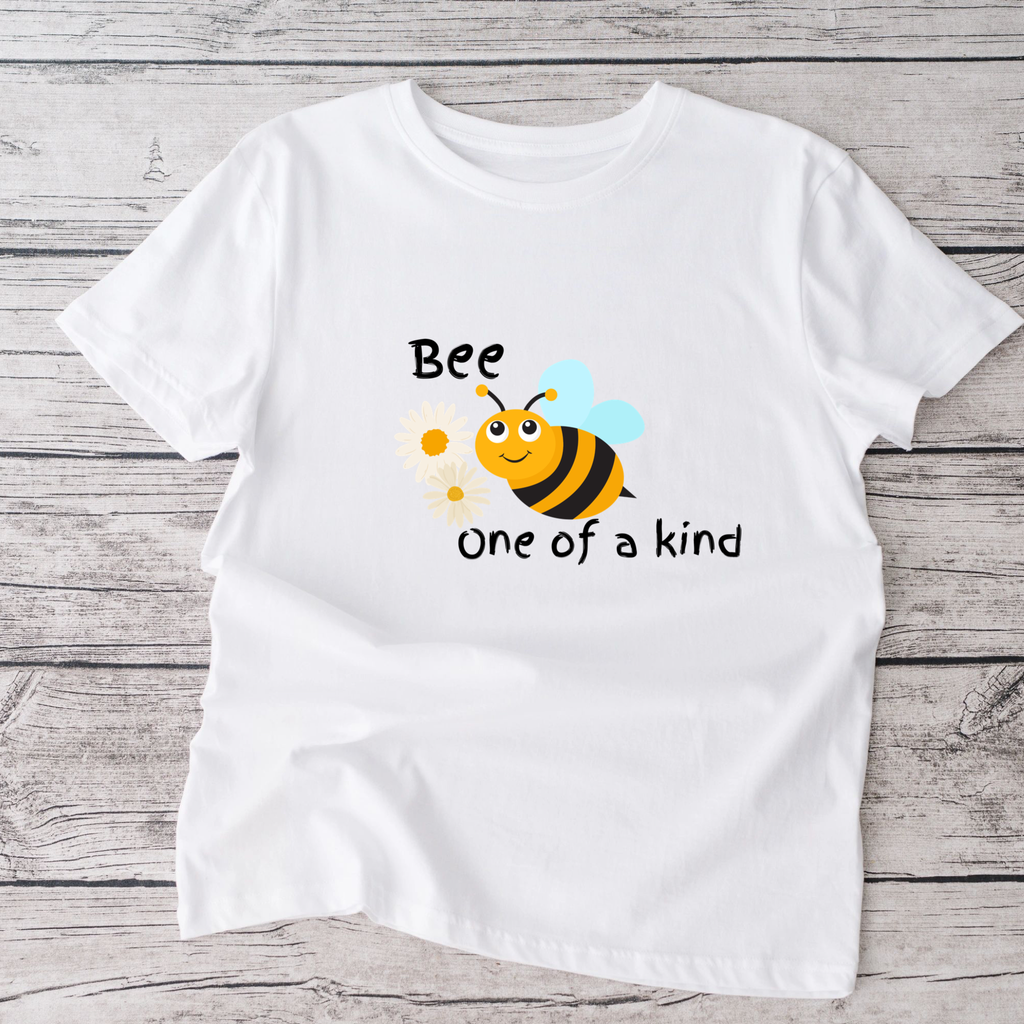 Bee one of a kind white  tshirt