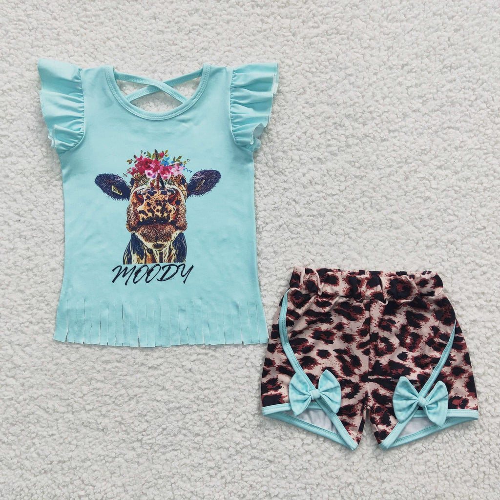 Moody Cow Short Set