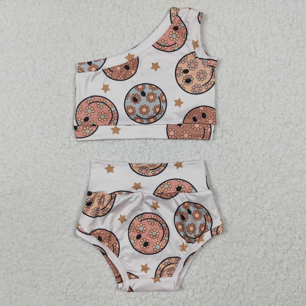 Floral Smiles swim Suit - Girls