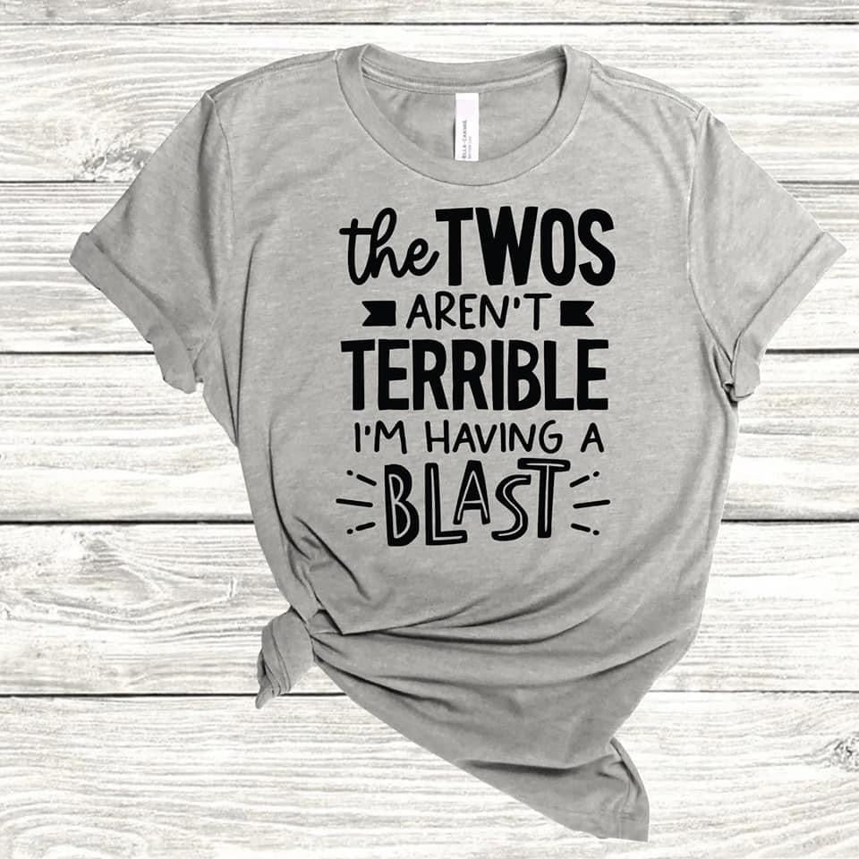 Twos aren’t terrible grey  tshirts