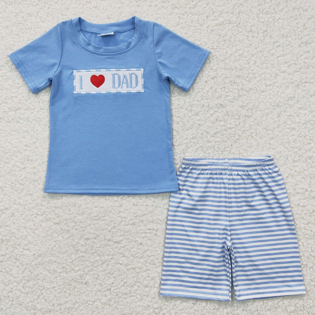 I love dad boy short set