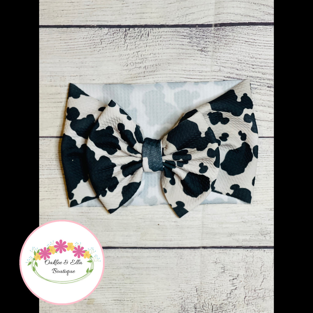 Cow Print Bows