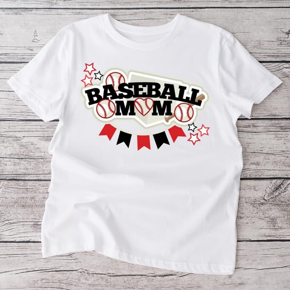 Baseball Mom Adult tshirt