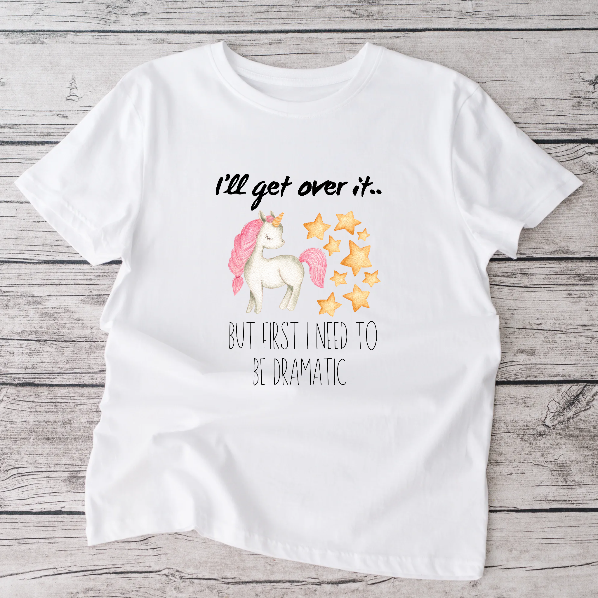 Dramatic Unicorn tshirt