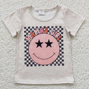 Mamas Girl Smiley Shirt Only