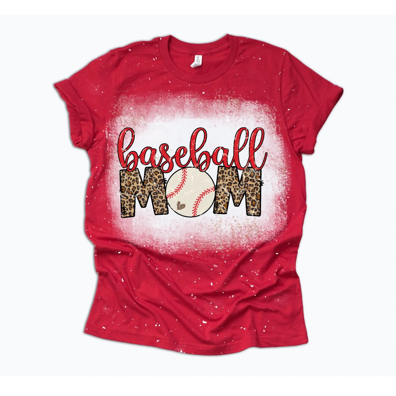 Bleached Baseball Mom Adult tshirt