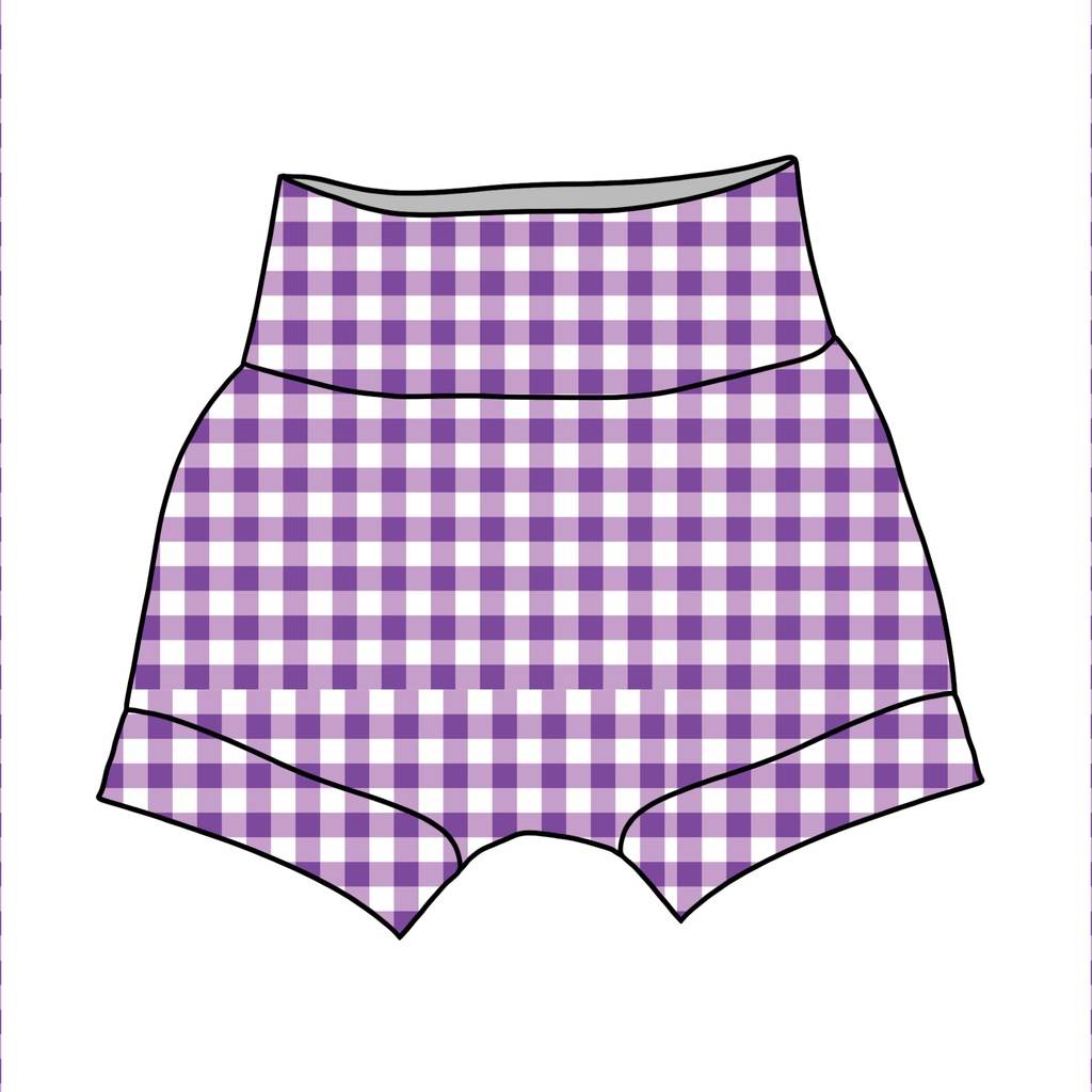 Purple gingham  Bummies