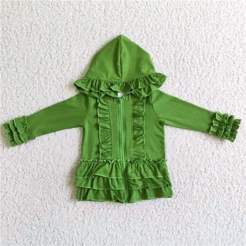 Green Ruffle Jacket