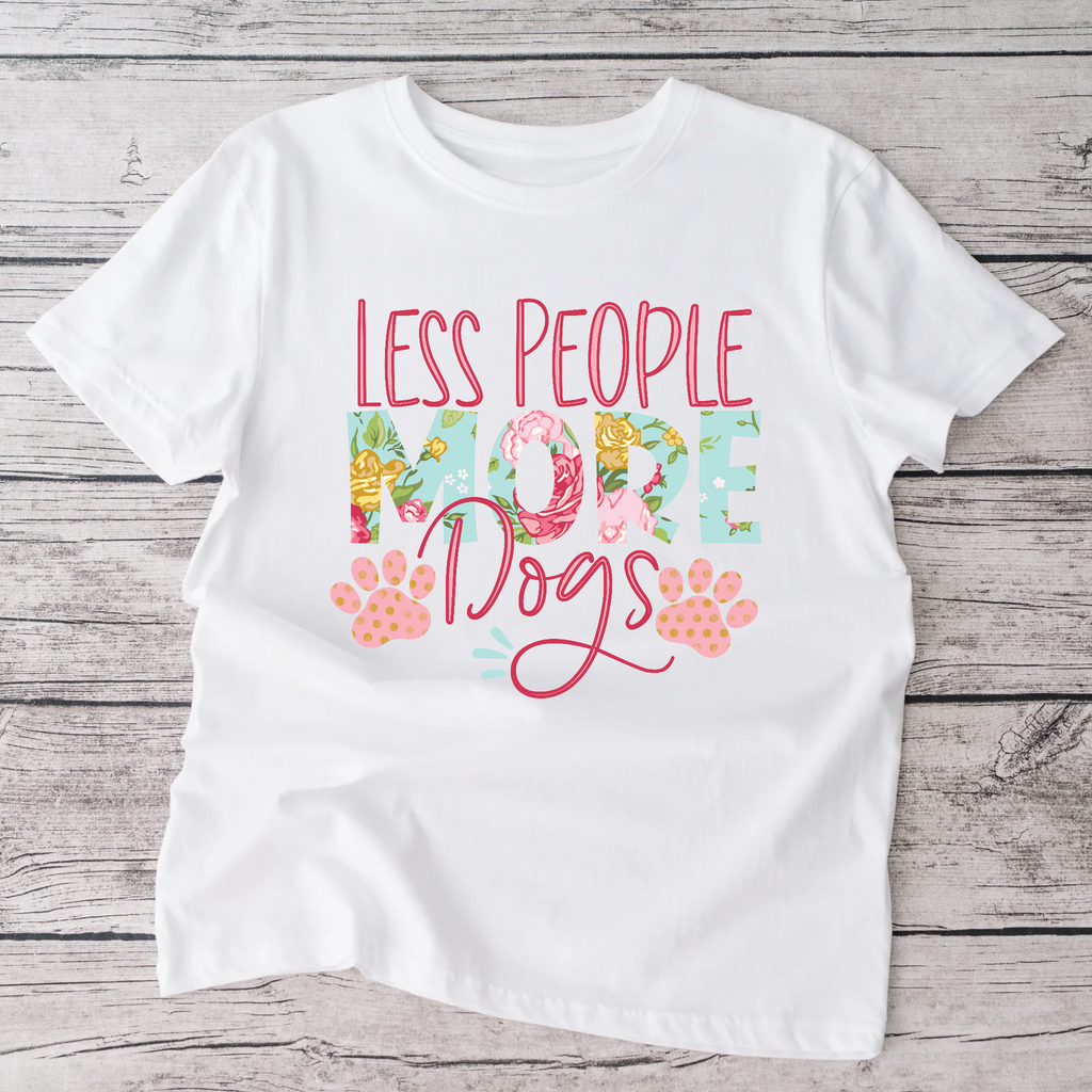 More dogs less people kids tshirt