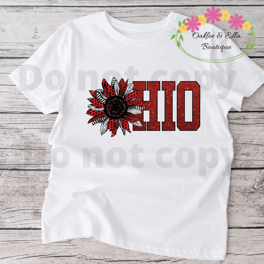 Ohio flower kids tshirt