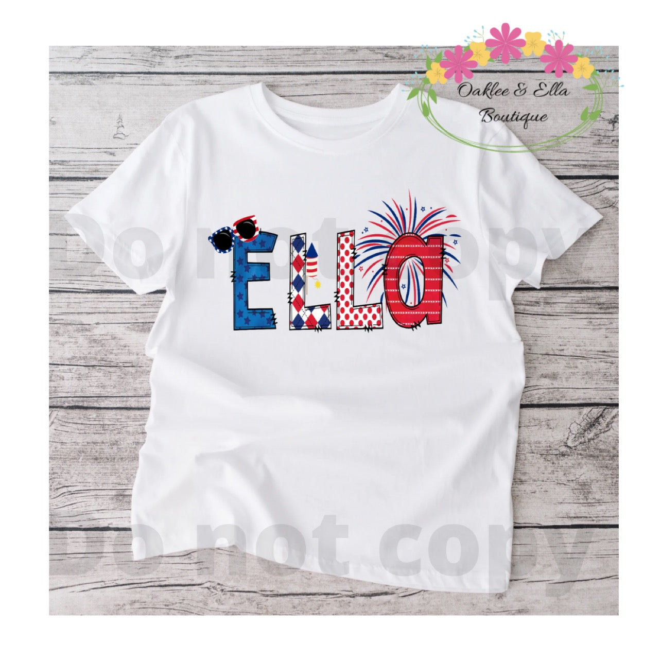 Patriotic personalized tshirt