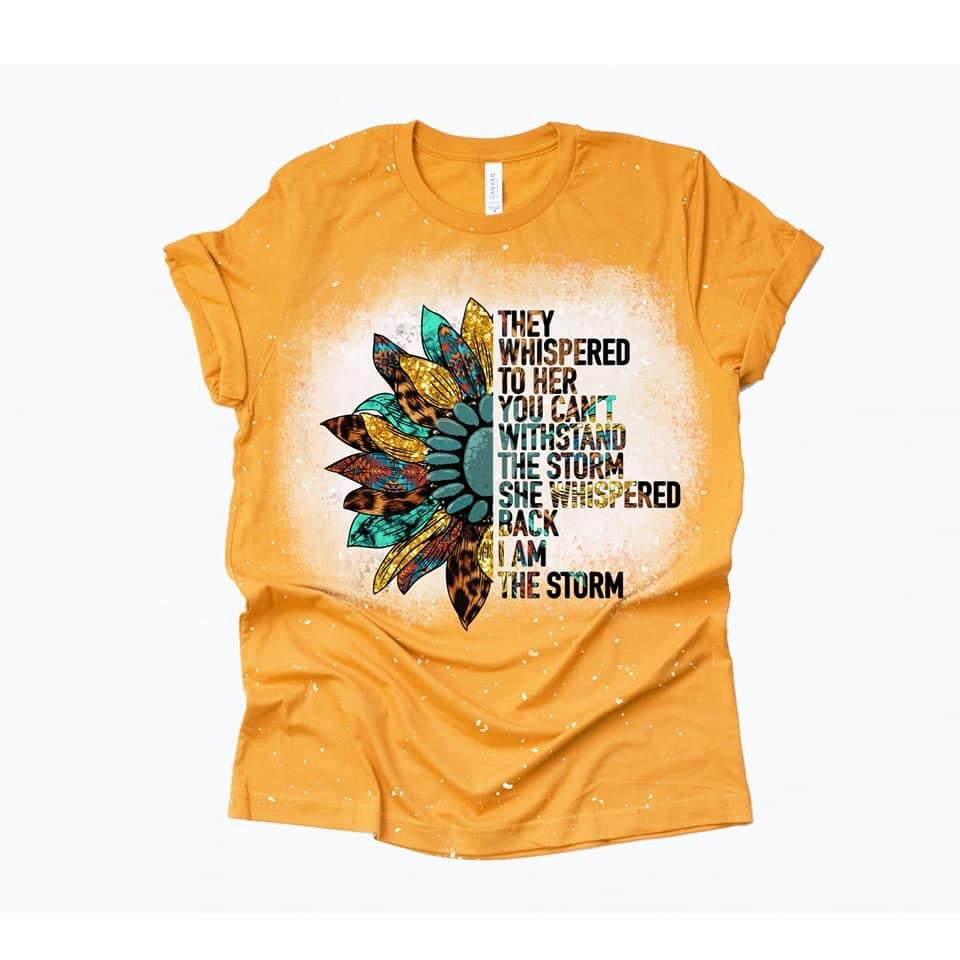 Sunflower yellow bleached Adult tshirt