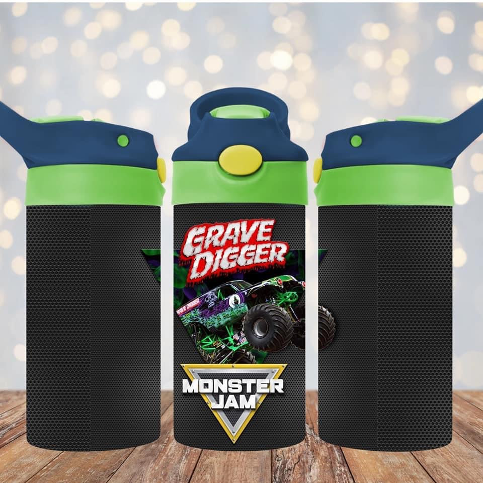 Monster Trucks Kids Water Bottle – That Crafty Mama Co.