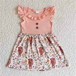 Pink highland twirl dress