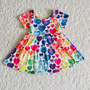 Rainbow of Hearts dress